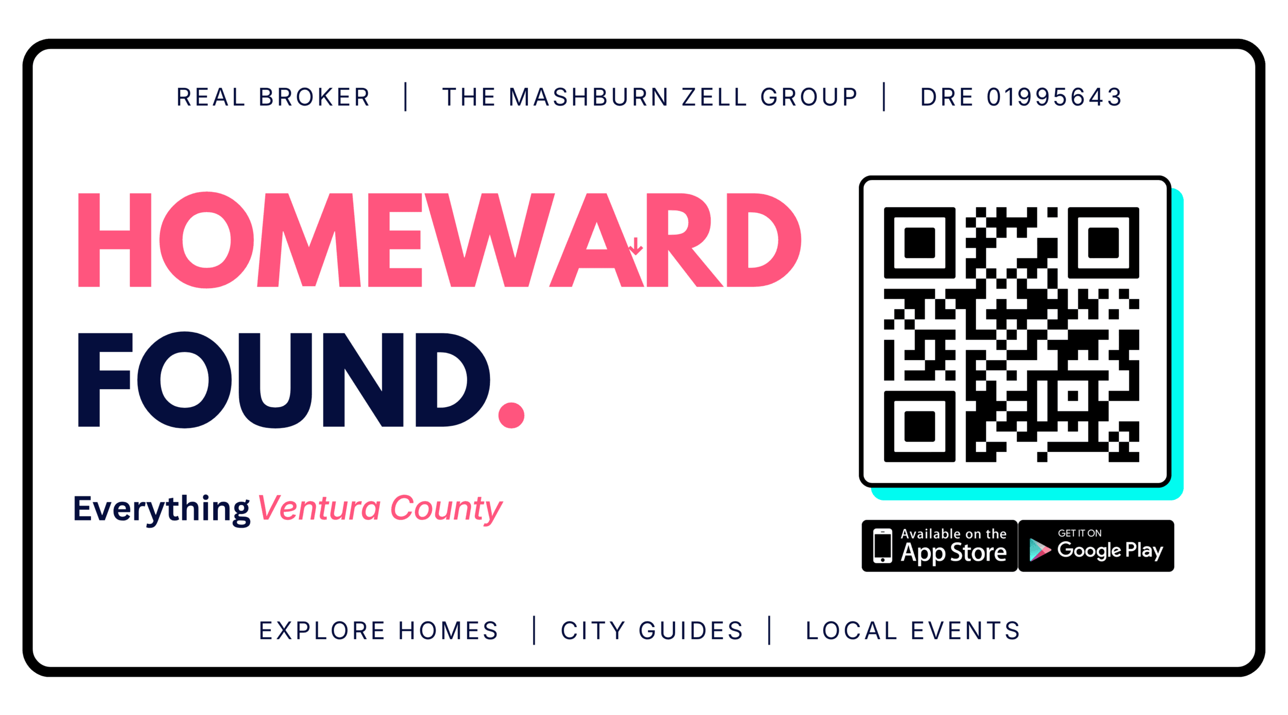 Homeward Found Ventura County real estate and local resources app by The Mashburn Zell Group